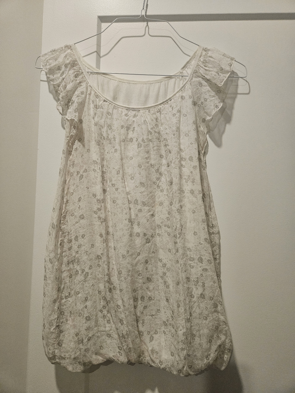 Made In ITALY 100% SILK floral Top